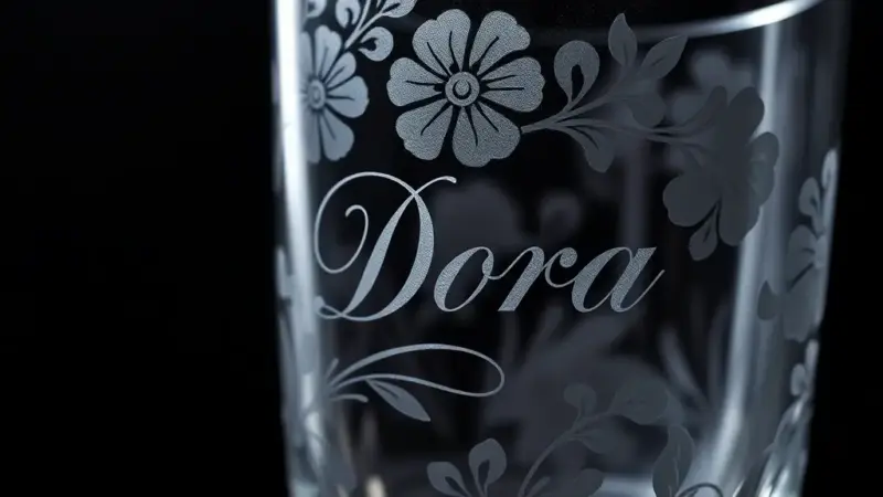 Customizable Name  & Design Laser Engraved Glass Coffee Mug / Tea Cup - Image 3