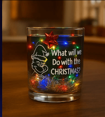 Don't be a Grinch Glass Made in USA Laser Engraved Whiskey Cup