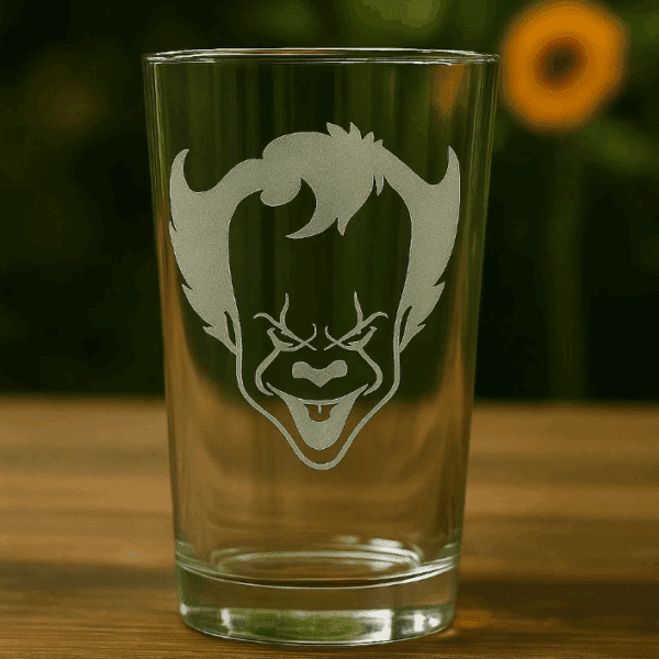 It The Clown Halloween Pint Glass Made in USA Hi Ball Cup