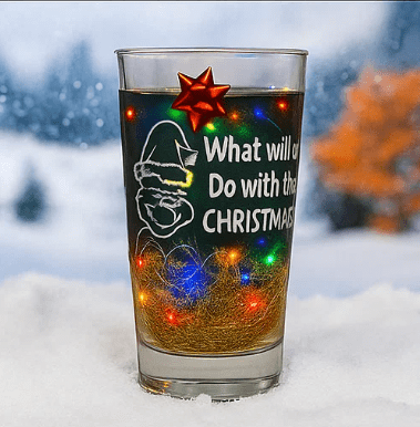 Don't be a Grinch Christmas Pint Glass Hi Ball Cup