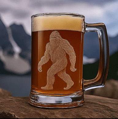 Big Foot in Oregon Heavy Duty Beer Stein Glass Cup